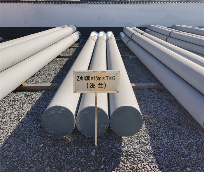 宣城430×15米×T×G法兰水泥杆